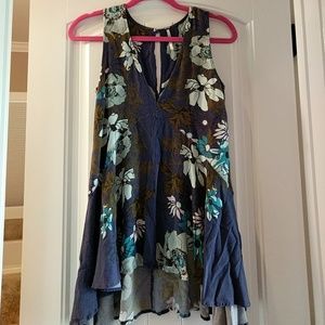 FREE PEOPLE floral tunic